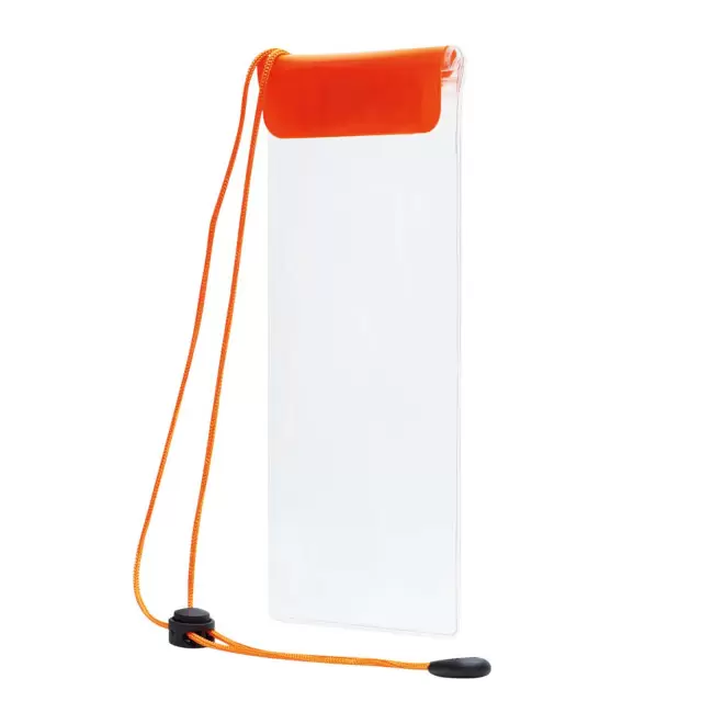 POCHETTE PERSONNALISABLE ETANCHE POUR TELEPHONE 'WATERPRO XL - orange