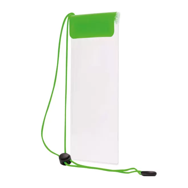 POCHETTE PERSONNALISABLE ETANCHE POUR TELEPHONE 'WATERPRO XL - vert
