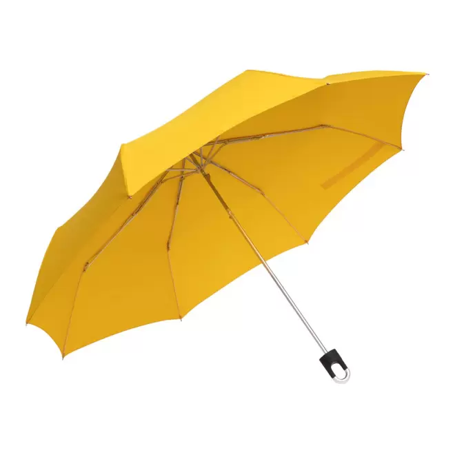 PARAPLUIE PLIABLE PERSONNALISABLE MOUSQUETON 'TWISTA' - jaune