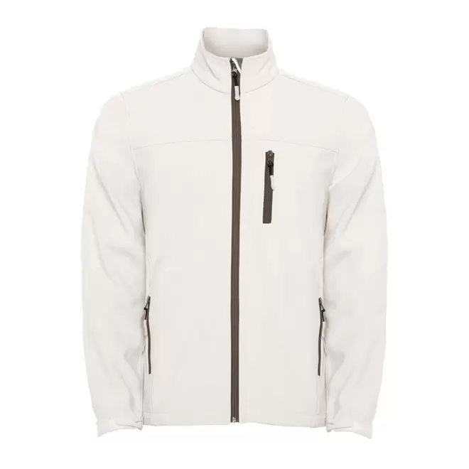 RAPIDE 4J - VESTE SOFTSHELL PERSONNALISABLE HOMME 'ANTARDIDA' - blanc perle
