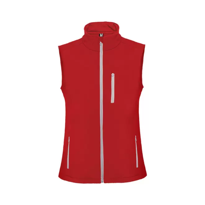 RAPIDE 4J - BODYWARMER SOFTSHELL MIXTE PERSONNALISABLE 'NEVADA' - rouge