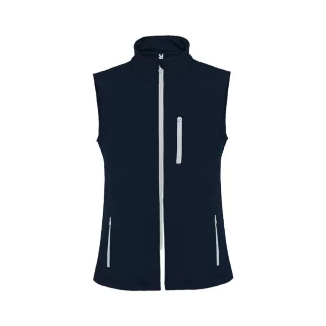 RAPIDE 4J - BODYWARMER SOFTSHELL MIXTE PERSONNALISABLE 'NEVADA' - bleu marine