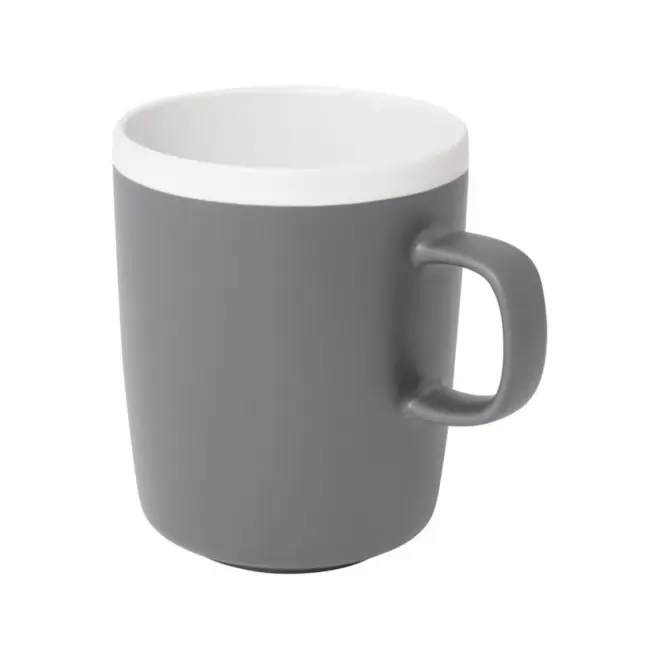 MUG CERAMIQUE PERSONNALISABLE MATE 350 ML 'LILA' - gris
