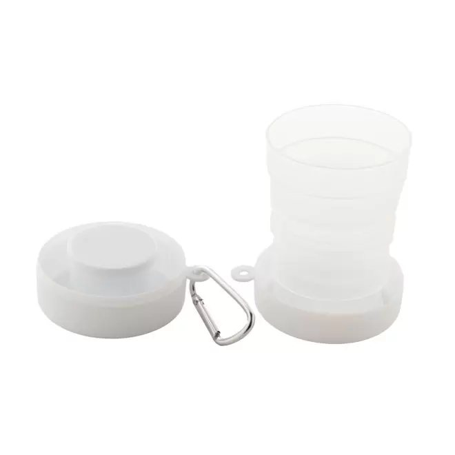 GOBELET PLIABLE PERSONNALISABLE 'PESSOA RPET' - blanc