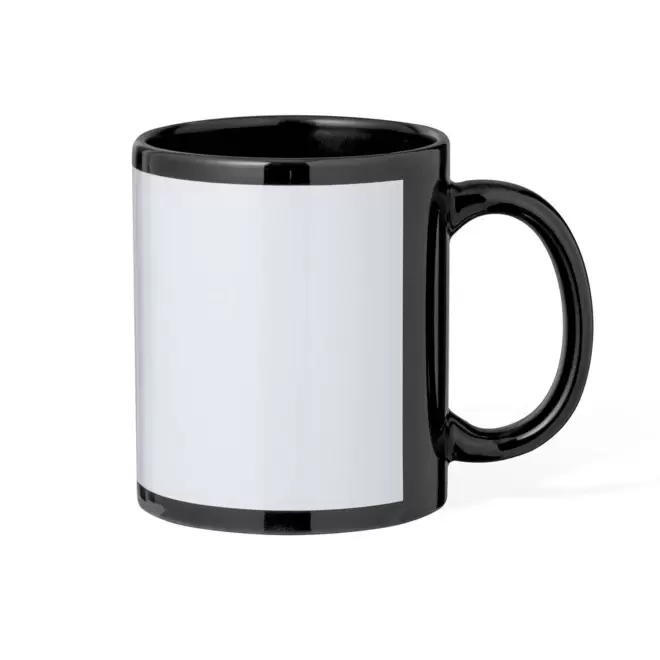 MUG CERAMIQUE PERSONNALISABLE SUBLIMATION 'COLORPOPY' - noir