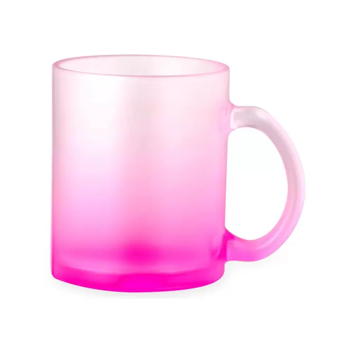 MUG VERRE PERSONNALISABLE SUBLIMATION 'MACIA' - fuchsia