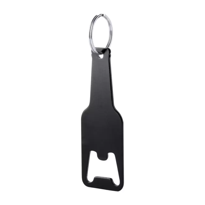 PORTE-CLE DECAPSULEUR PERSONNALISABLE 'BOTELLO' - noir