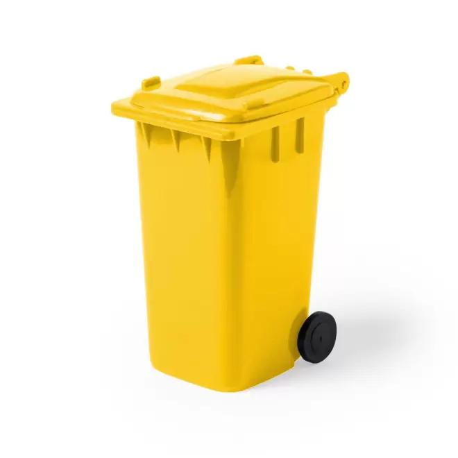 POT A CRAYONS PERSONNALISABLE 'BASURA' - jaune