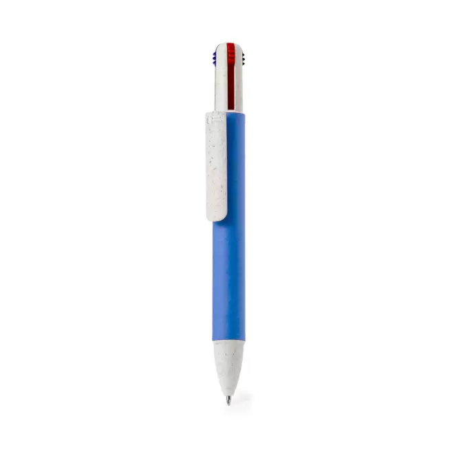 STYLO 4 COULEURS PERSONNALISABLE 'BRAVO' - bleu