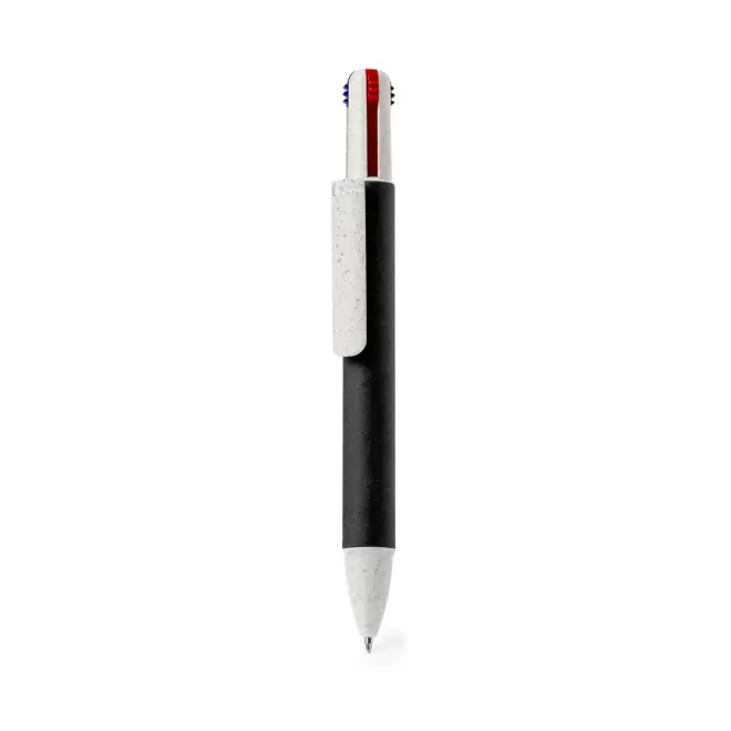 STYLO 4 COULEURS PERSONNALISABLE 'BRAVO' - noir