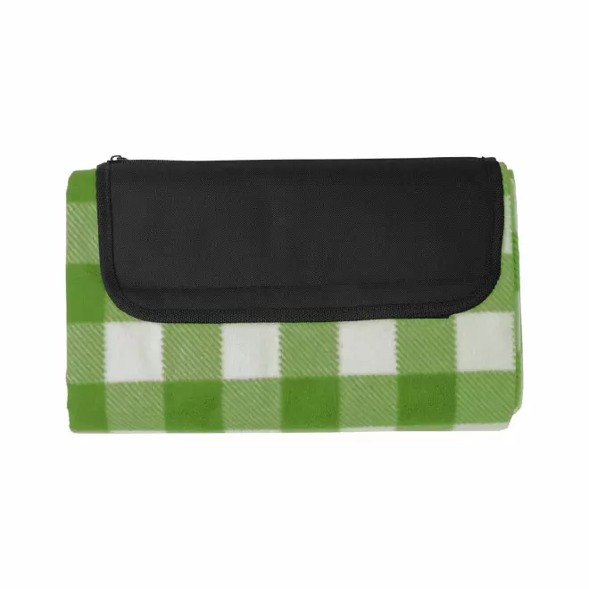 COUVERTURE PERSONNALISABLE PIQUE NIQUE RPET 'LEVIA' - vert