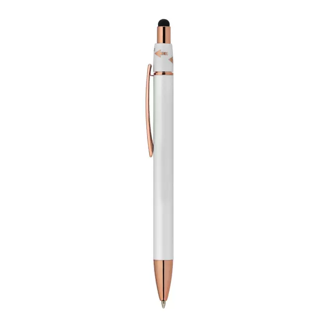 STYLO PERSONNALISABLE ANTI-STRESS 'SOFTLY TOUCH SPINNER' - blanc