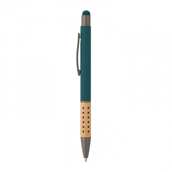 STYLO PERSONNALISABLE 'SOFTLY TOUCH BAMBOU' - turquoise