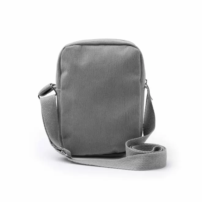 SACOCHE VELOURS COTELE PERSONNALISABLE 'BUDINSKY' - gris