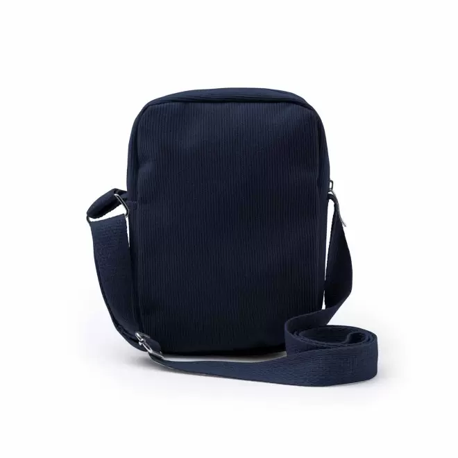 SACOCHE VELOURS COTELE PERSONNALISABLE 'BUDINSKY' - bleu marine