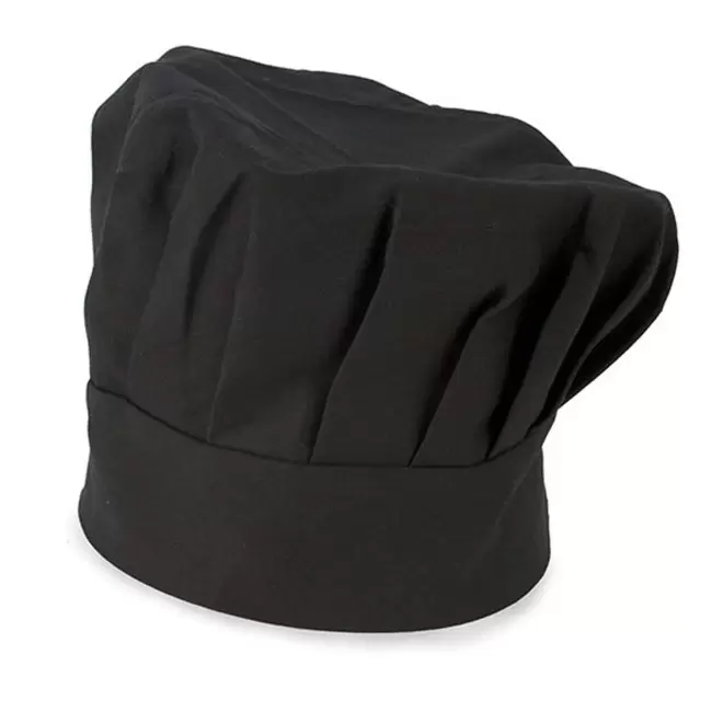 TOQUE DE CUISINIER 'LEONE' - noir