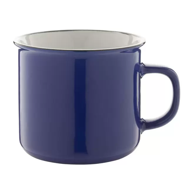 MUG PUBLICITAIRE EN CÉRAMIQUE DESIGN VINTAGE 'RONSIO' - bleu foncé