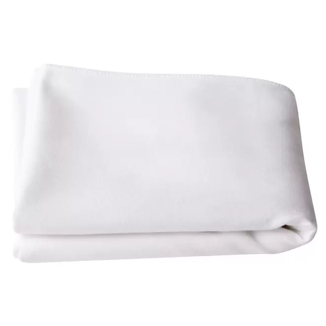 SERVIETTE MICROFIBRE PUBLICITAIRE 70x140 CM 'POLLY' - blanc