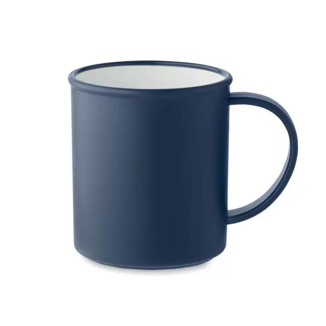 MUG PERSONNALISABLE EN POLYPROPYLENE RECYCLE 'CHOCOLUTO' - bleu marine