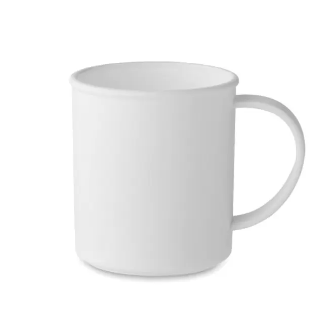MUG PERSONNALISABLE EN POLYPROPYLENE RECYCLE 'CHOCOLUTO' - blanc