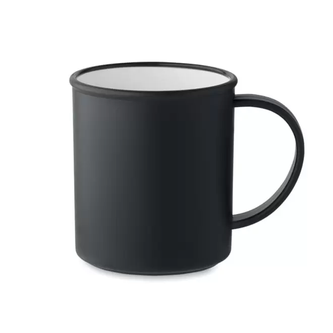 MUG PERSONNALISABLE EN POLYPROPYLENE RECYCLE 'CHOCOLUTO' - noir