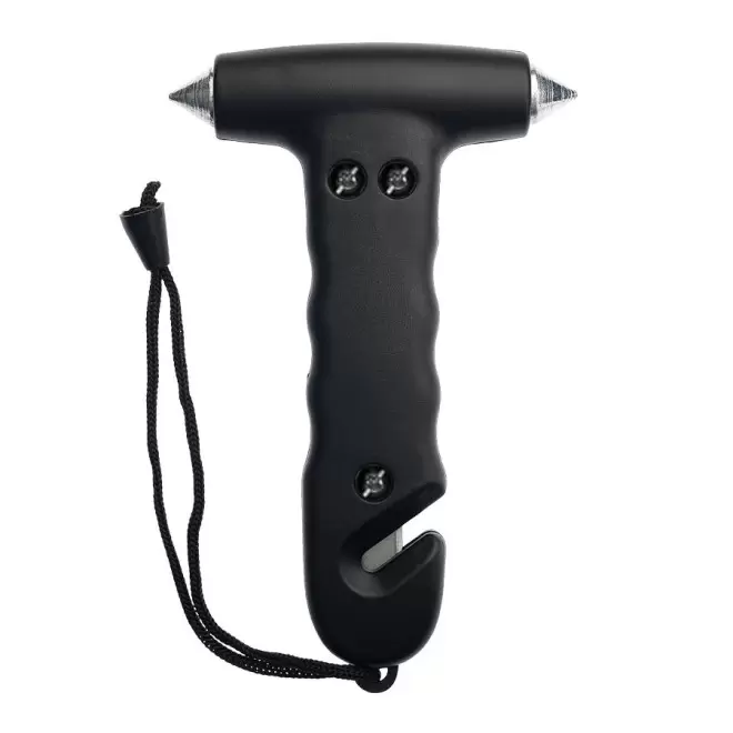 MARTEAU BRISE VITRE PERSONNALISABLE 'MARTILLO' 4 JOURS - noir