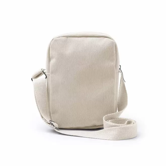SACOCHE VELOURS COTELE PERSONNALISABLE 'BUDINSKY' - beige