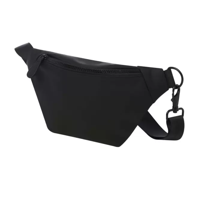 SAC BANANE PERSONNALISABLE EN PU RECYCLE 'TURNY' - noir