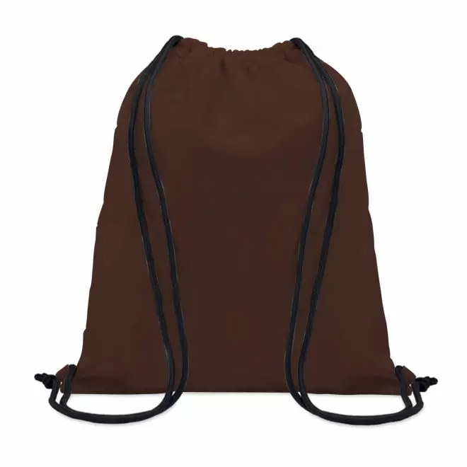SAC A DOS CORDELETTE PERSONNALISABLE SUR MESURE 'ONA' - marron