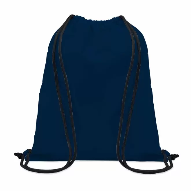 SAC A DOS CORDELETTE PERSONNALISABLE SUR MESURE 'ONA' - bleu nuit