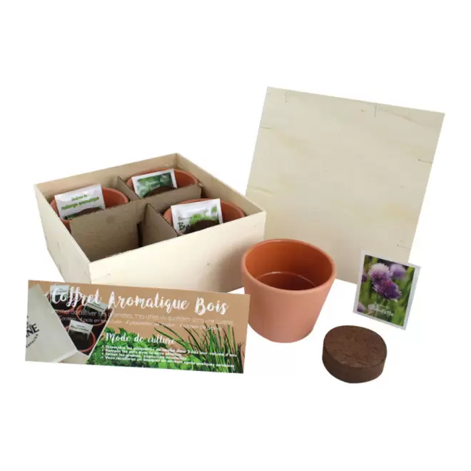 COFFRET AROMATIQUE PERSONNALISABLE EN BOIS 'AROMATUS' - bois