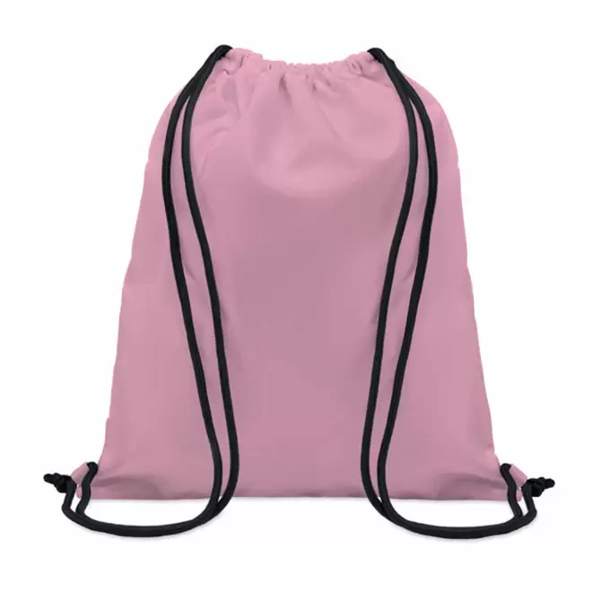 SAC A DOS CORDELETTE PERSONNALISABLE SUR MESURE 'ONA' - rose clair