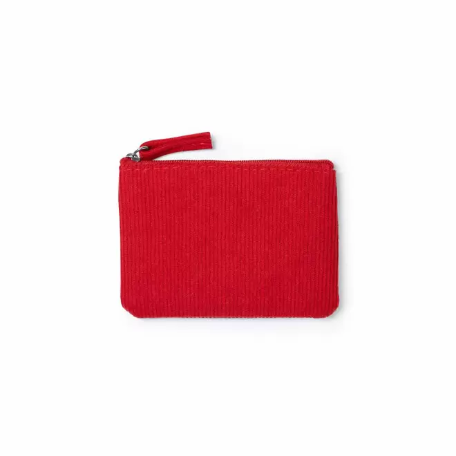 PORTEFEUILLE EN VELOURS PERSONNALISABLE 'BUDISNKY' - rouge