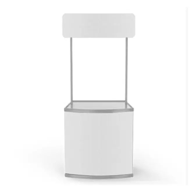 COMPTOIR D'ACCUEIL EN PVC PERSONNALISABLE 'FEVAS' - blanc