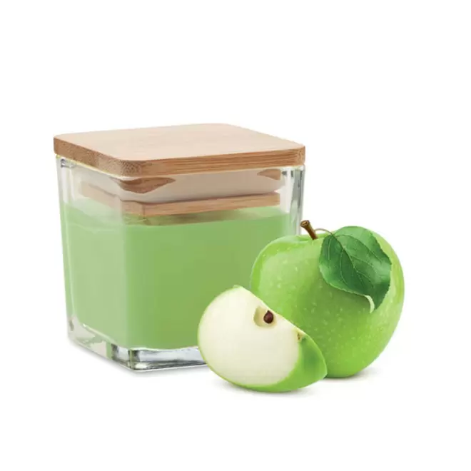 BOUGIE PARFUMEE PERSONNALISABLE 'TILLA' - pomme verte