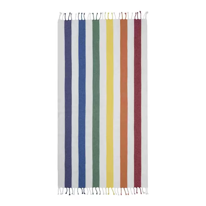 PAREO/FOUTA PERSONNALISABLE 'HORTENSE 180 RECYCLE MULTI' - multicolore
