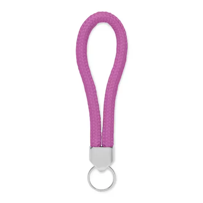 PORTE CLE CORDE PERSONNALISABLE 'KALOU' - rose
