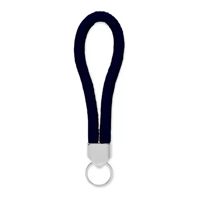 PORTE CLE CORDE PERSONNALISABLE 'KALOU' - bleu marine