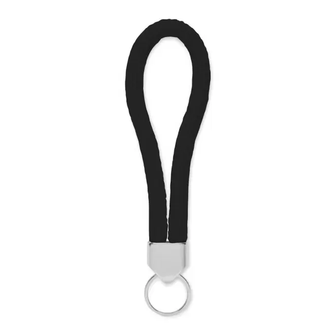 PORTE CLE CORDE PERSONNALISABLE 'KALOU' - noir