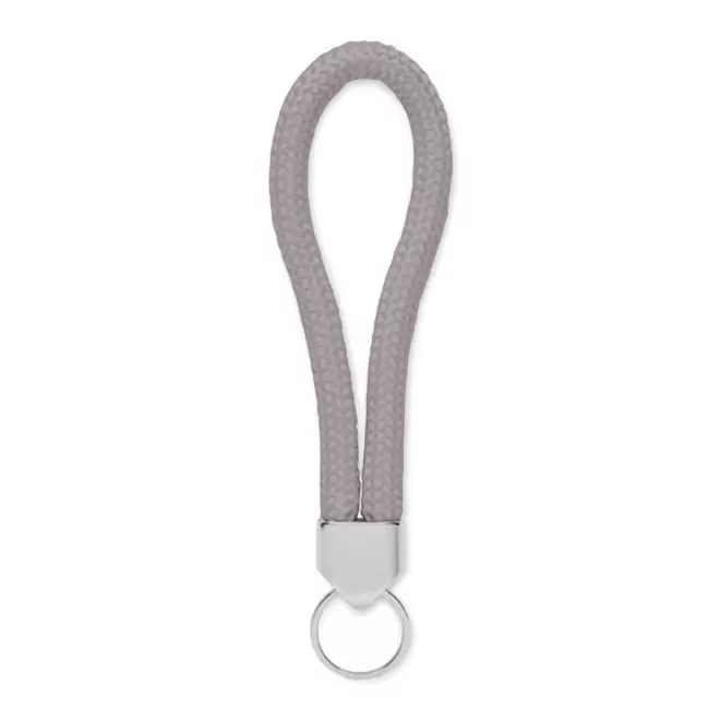 PORTE CLE CORDE PERSONNALISABLE 'KALOU' - gris clair