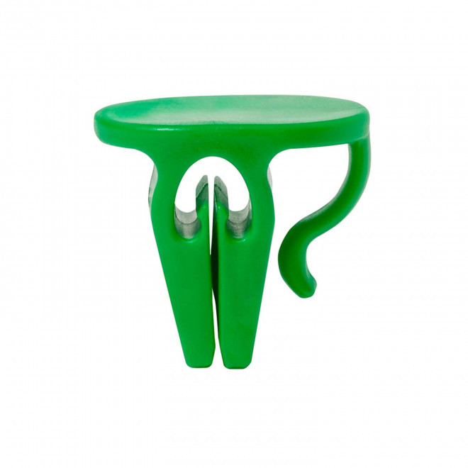 PINCE PORTE-GOBELET PERSONNALISABLE 'TEMI' - vert