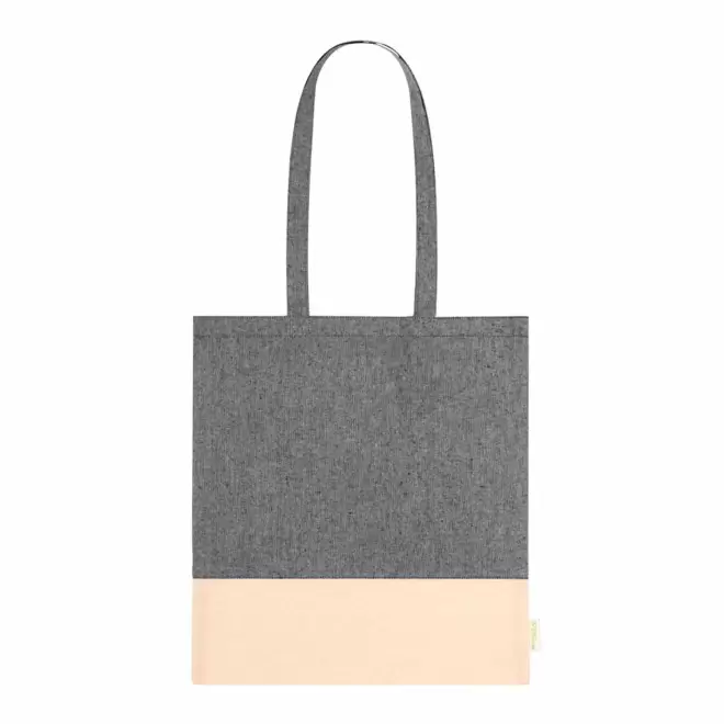 SAC SHOPPING RECYCLE PERSONNALISABLE 'FORCOLA' - noir
