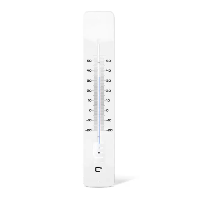 TERMOMETRE METAL PERSONNALISABLE 'HODLI' - blanc