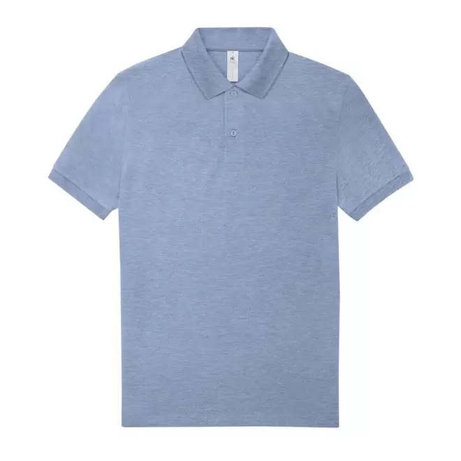 POLO PERSONNALISABLE B&C HOMME 210G 'ADIMO' - bleu chiné