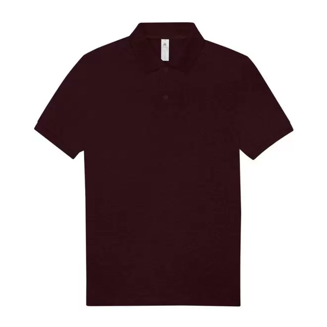 POLO PERSONNALISABLE B&C HOMME 210G 'ADIMO' - bordeaux chiné