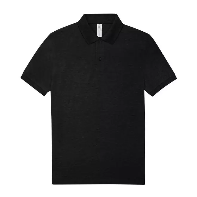 POLO PERSONNALISABLE B&C HOMME 210G 'ADIMO' - noir chiné
