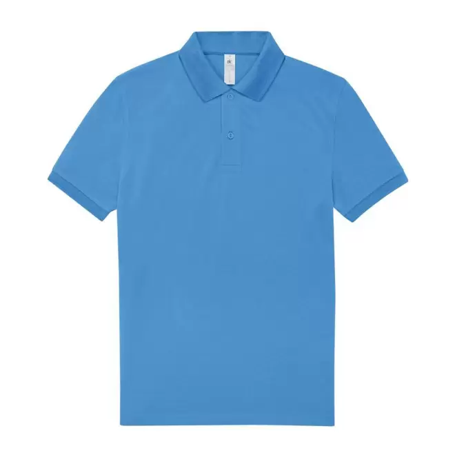 POLO PERSONNALISABLE B&C HOMME 210G 'ADIMO' - bleu clair