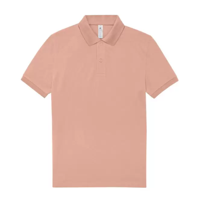 POLO PERSONNALISABLE B&C HOMME 210G 'ADIMO' - rose poudré