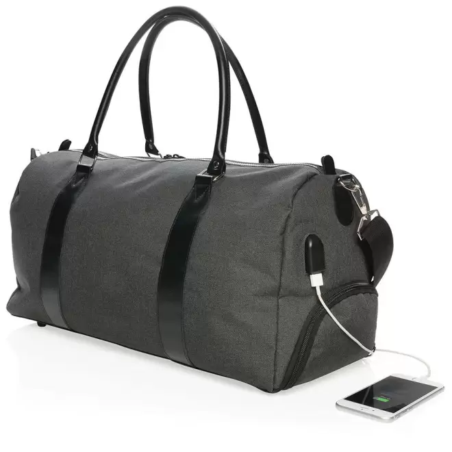 SAC USB PUBLICITAIRE 'PAXAT' - anthracite
