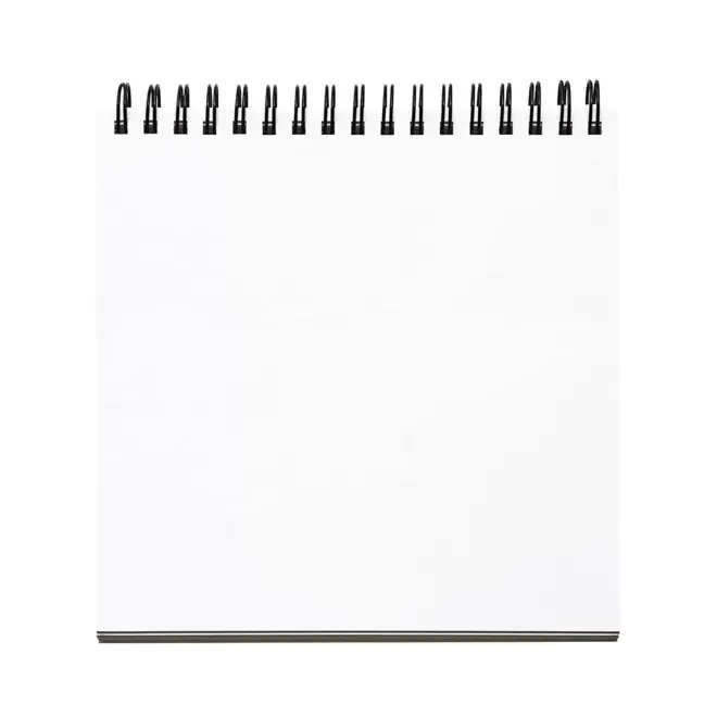 BLOC-NOTES SPIRALE CARRE PERSONNALISABLE 'SEDARI' 50PAGES - blanc